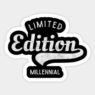 Limited Edition Millennial Vintage Design Sticker